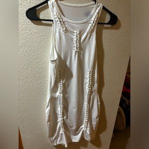 White Bershka Body con dress